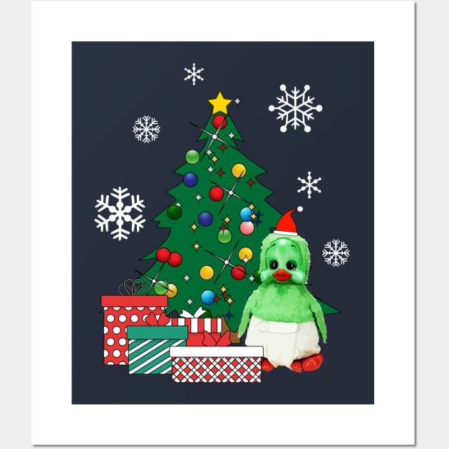 Orville The Duck Around The Christmas Tree Wall Art by Nova5